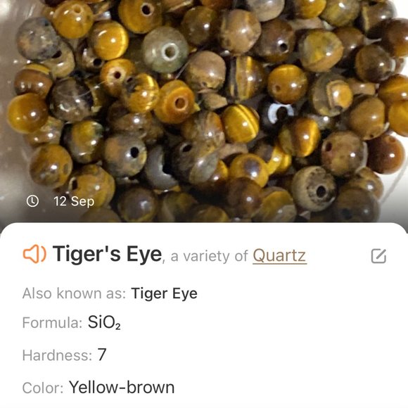 Tigers Eye Stone Silver Leaf Branch Necklace, Genuine Gemstone Beaded Necklace - Picture 9 of 10